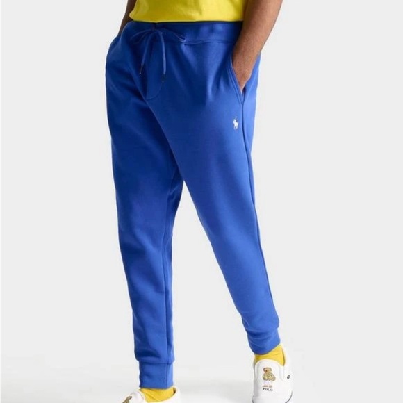 Polo Ralph Lauren Double-Knit Joggers Men's M Heritage Blue Embroidered Pony